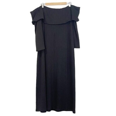 Old Navy Ribbed Knit Off Shoulder Maxi Dress Size XXLP Black Stretch Long Sleeve | eBay Old Navy Ribbed Knit Off Shoulder Maxi Dress Size XXLP Black Stretch Long Sleeve | eBay