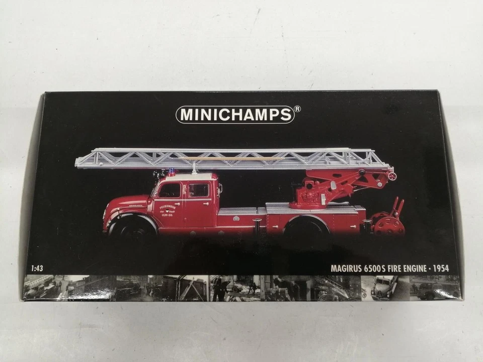 MINICHAMPS MAGIRUS 6500S FIRE ENGINE-1954 1/43 Used - Image 4 of 4