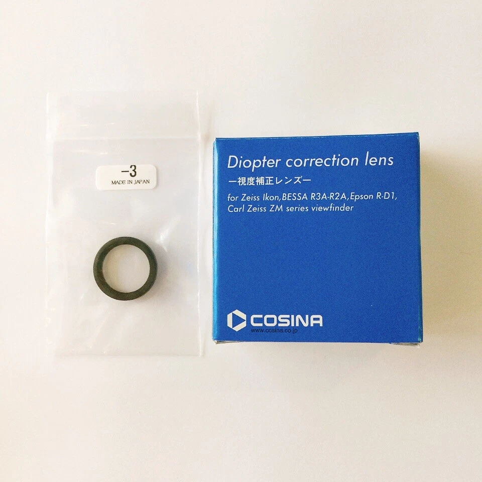 【COMO NUEVO】Lente de corrección de dioptrías COSINA -3.0 para visor ZEISS BESSA R3A R2A ZM Foto 2 de 4
