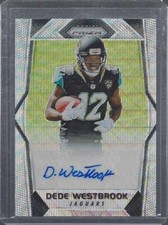DEDE WESTBROOK 2017 PANINI PRIZM BLUE WAVE PRIZMS ROOKIE AUTO RC #D /149