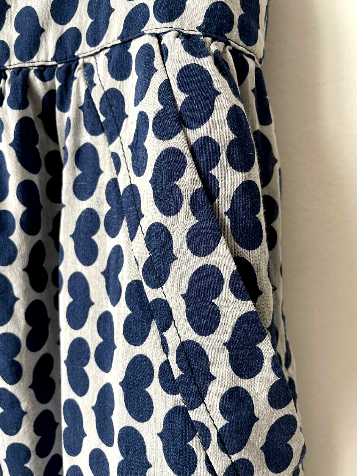 Zara Basic Navy Blue Heart Pattern Light Grey Ski… - image 2