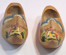 Vintage Wooden Holland Clog Shoes