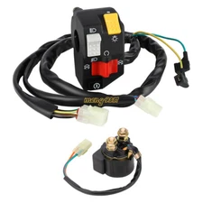 Handlebar Switch & Starter Relay for Honda TRX450ER Electric Start 2006-2014