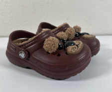 Crocs Toddler Classic Fun Lab Bear Lined Clogs