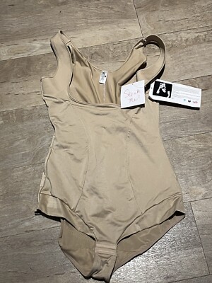 NWT Sonic Slimmers by Kathleen Kirkwood Beige Bodysuit Shapewear 1X