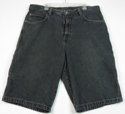 Vintage Roca Wear Men's Shorts Dark Gray Waist 40  Cotton 15  Rise
