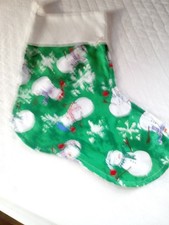 SNOWMAN CHRISTMAS STOCKING HANDMADE