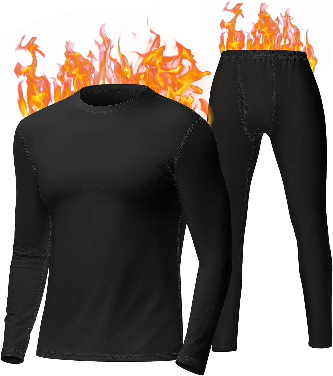 Men's Winter Warm Fleece Lined Soft Thermal Long Johns Top Bottom Underwear Set
Opens in a new windo