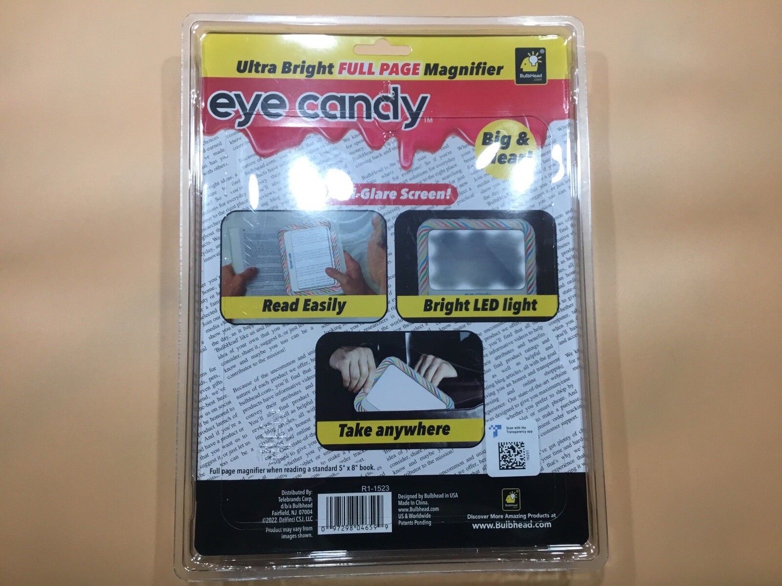 Eye Candy UltraBright FullPage Magnifier 6049202 97298046599 eBay