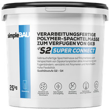 simpleBAU Superconnect 25 kg Spachtelmasse für Gipskarton ohne Fugenband