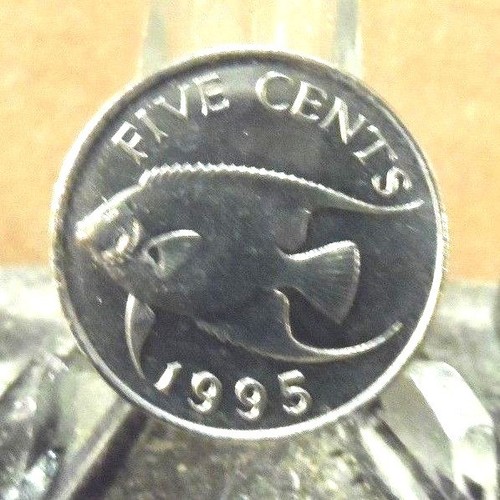 UNCIRCULATED 1995 5 CENT BERMUDA COIN (20322)#5....FREE DOMESTIC SHIPPING!!!! - Picture 2 of 2