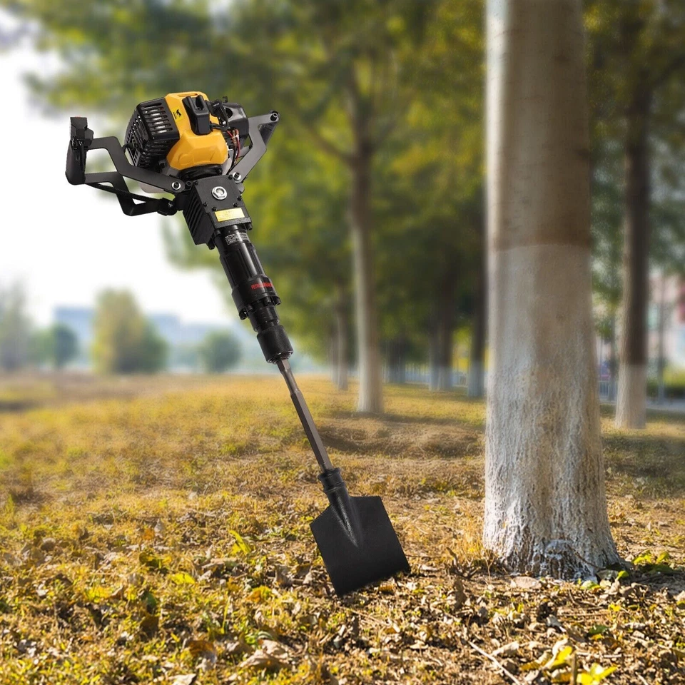 2 Stroke 33CC Gas-Powered Excavator Garden Tree Digger Shovel Digging Machine - Image 2 of 4