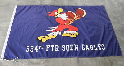 USAF 334th Fighter Squadron ''Eagles'' 3x5 ft Single-Sided Flag Banner