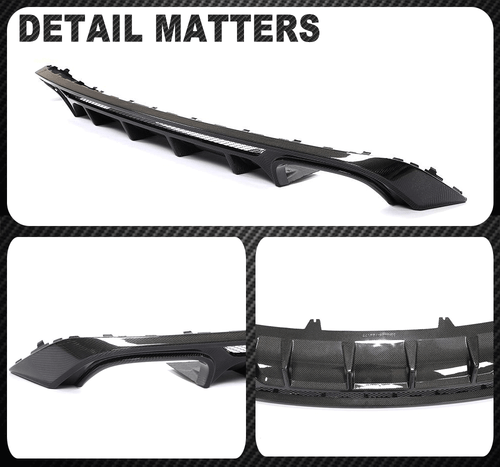 Carbon Heckdiffusor Diffusor Stoßstangen Heckschürze für AUDI A5 Sline S5 17-20 - Picture 11 of 11