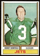 1974 Topps Bobby Howfield #41 New York Jets 
