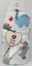 Parents Choice DINOSAUR Santa Hat Plush Baby Blanket, 30" x 36" Christmas