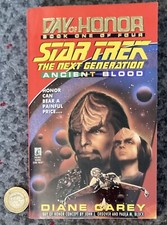 Vintage Star Trek powieść / książka - "Starożytna krew - Dzień honoru" Diane Carey