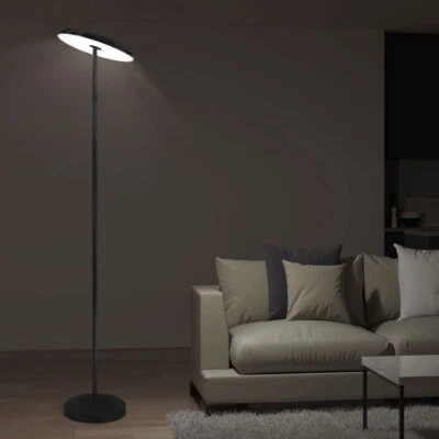 Stehlampe Bodenleuchte Deckenfluter Wohnzimmer LED Touch Dimmer schwenkbar 140cm - Bild 1 von 4