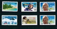 US Scott # C-127 À C-132 1990-1993 Ensemble De 6 Timbres Airmail Neufs MNH
