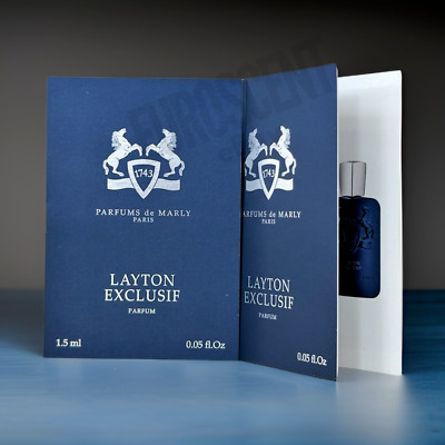 PDM Parfums de Marly Paris Layton Exclusif sprayable Parfum Perfume Samples 2pc