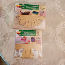 Lot of 2 Clover Basket Frame Packs Small Large Square Makes 4 Baskets New