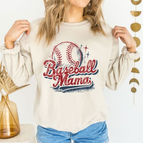 Baseball Mom Sweatshirt, Mother's Day Gift, Retro Softball Hoodie, Gift for her - Picture 4 of 8