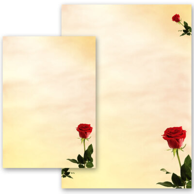 Motiv-Briefpapier BACCARA ROSEN, Rosenmotiv