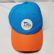 2019 PGA Jr League Baseball Hat Cap Blue Orange Dri Fit Adult Size Adjustable