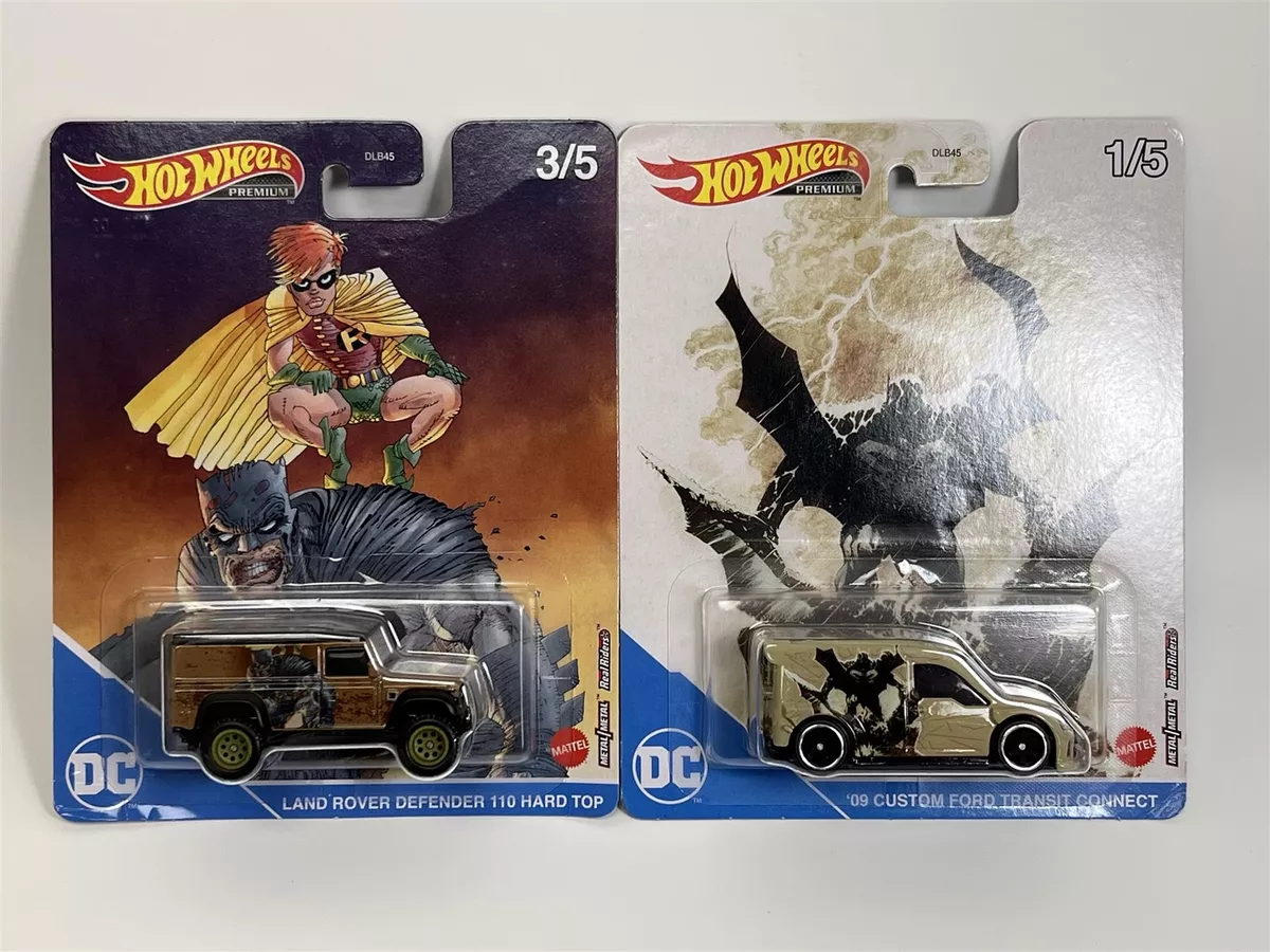 Hot Wheels DC 2 Car Set Real Riders 1 64 Scale DLB45 946P