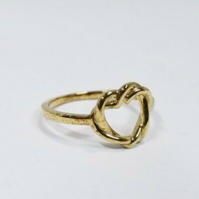 Links of London Damen Kindred Soul Gold Vermeil 925 Herz Ring Größe 7