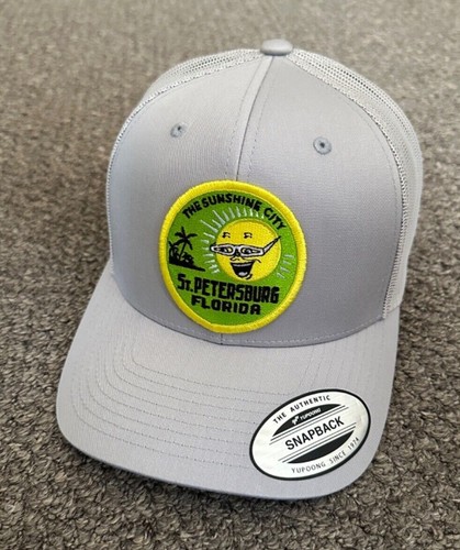 St Pete Hat Sunshine City St Petersburg SnapBack Cap Locally Handcrafted - Picture 3 of 11