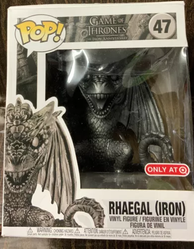 🐉 Funko Game of Thrones: The Iron Anniversary (47) Rhaegal Iron)🆕distressed📦