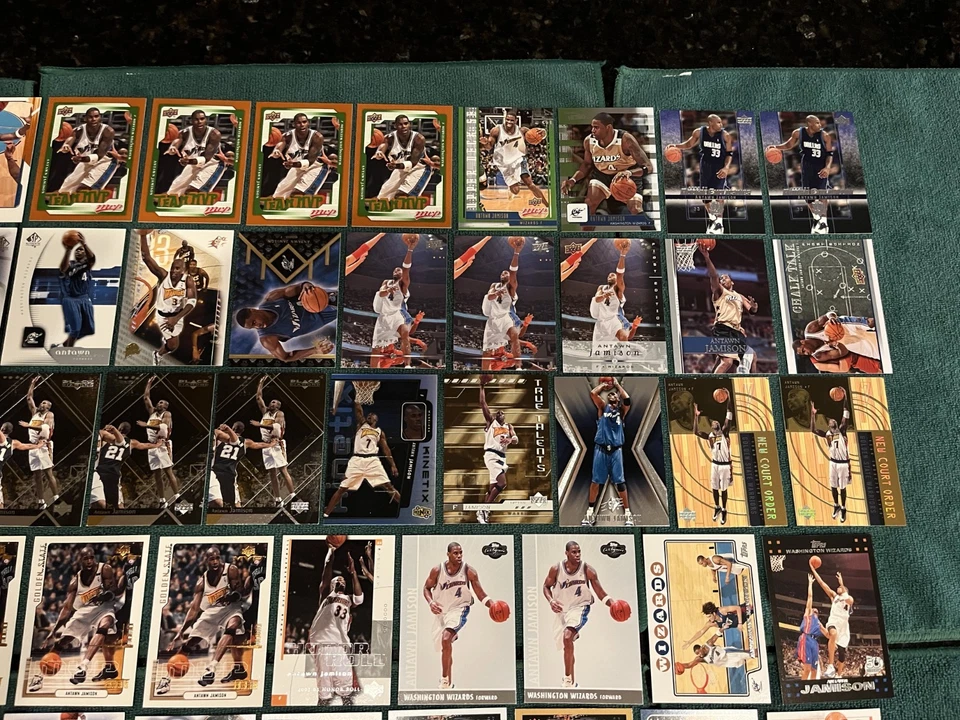 ANTAWN JAMISON LAKERS LOT OF 73 CARDS UD MVP SP TOPPS TREASURY FLEER BOWMAN RC - Image 3 of 4