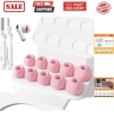 5 Pairs Replacement Ear Tips for AirPods Pro 3 2025 with Portable Storage Box...