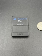 Sony PlayStation 2 PS2 8MB Memory Card   Original OEM MagicGa Black - SCPH-10020