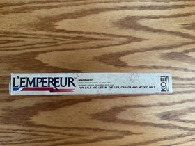 KOEI L'Empereur Nintendo NES w/ Box & Manual NTSC-U/C Strategy