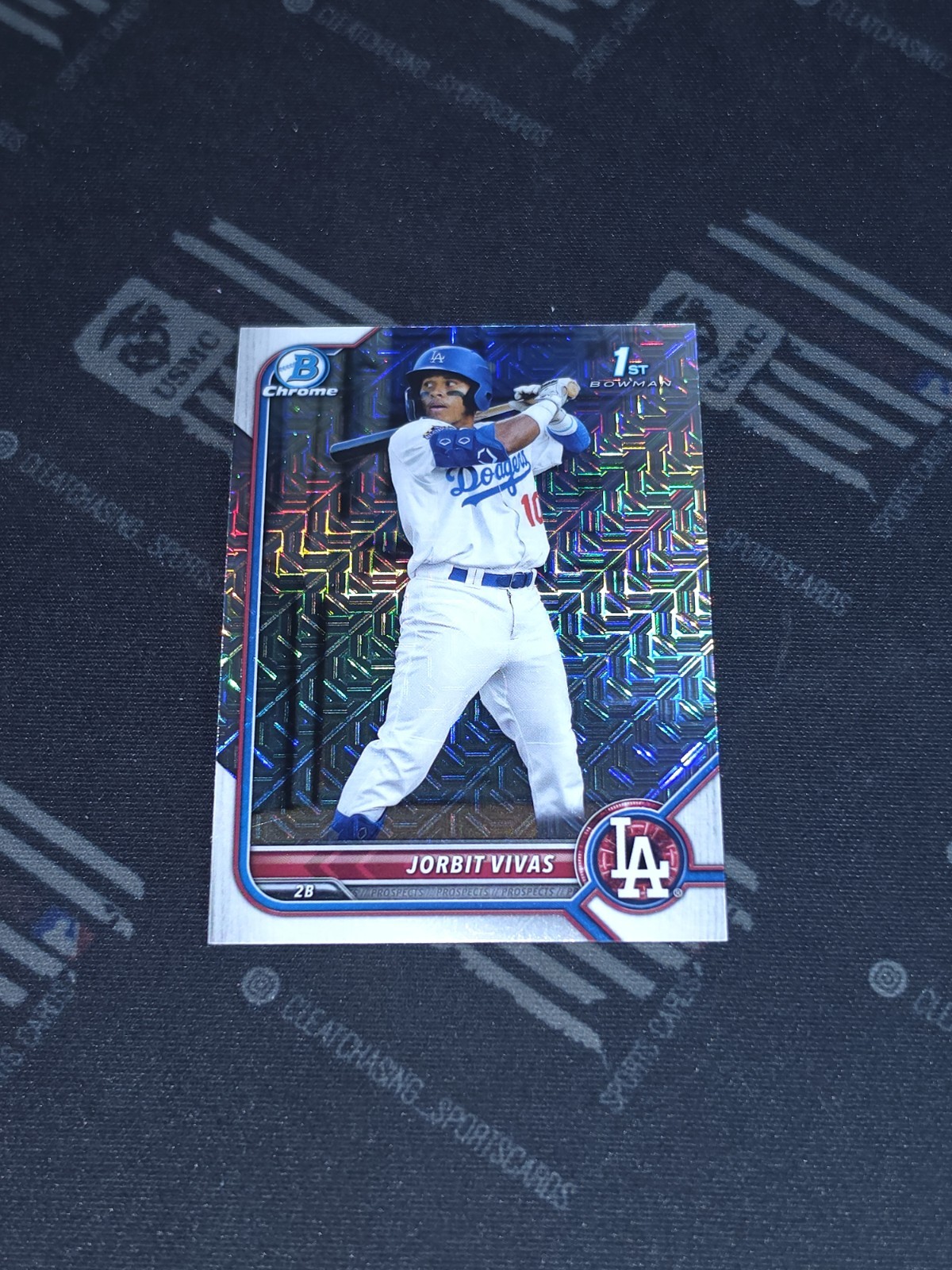2022 Bowman #BCP-24 Jorbit Vivas Chrome Prospects Mojo Refractors