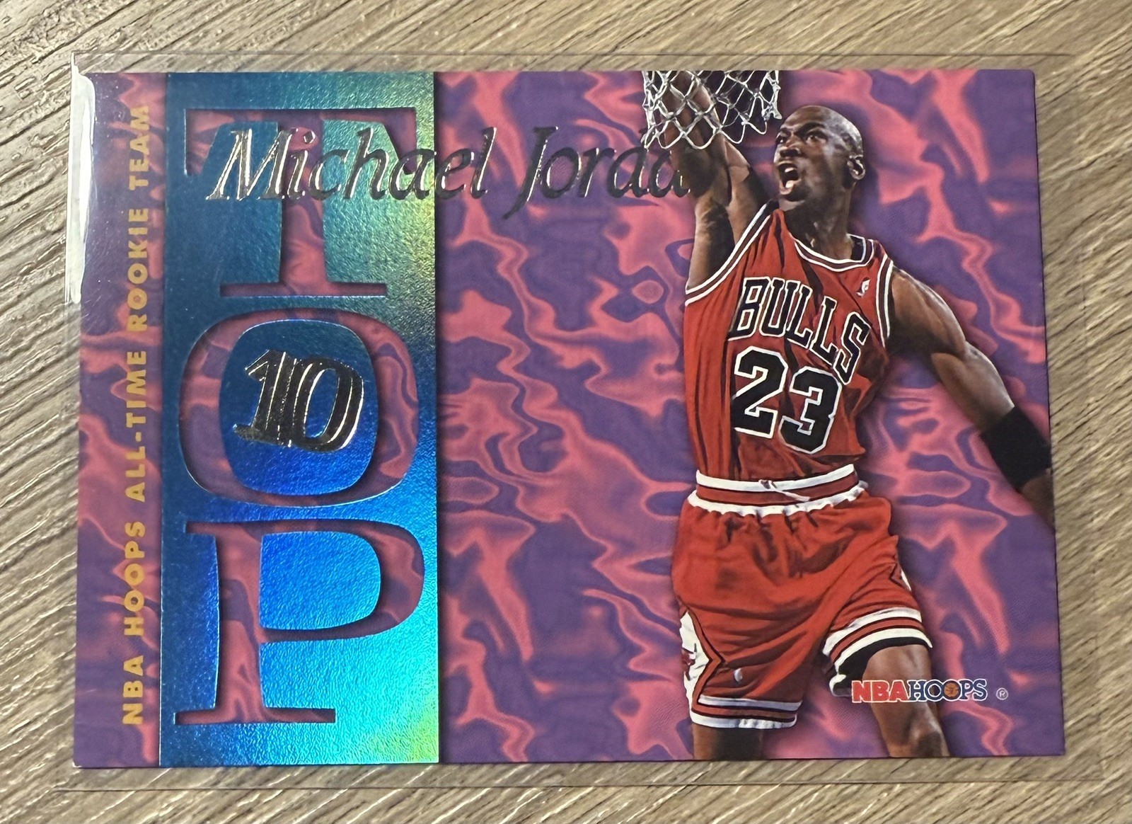 Michael Jordan 1995 NBA Hoops Top ten All Rookie Team AR7 Rare SP