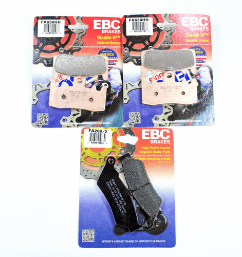 EBC Brake Pad Set HH & Organic for 2013-15 BMW R1200GS LIQUID COOLED Frt & Rear - Picture 1 of 1