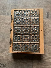 Buchbox Holzbox Holzkiste Buch Geheimfach Schatzkiste Messing?