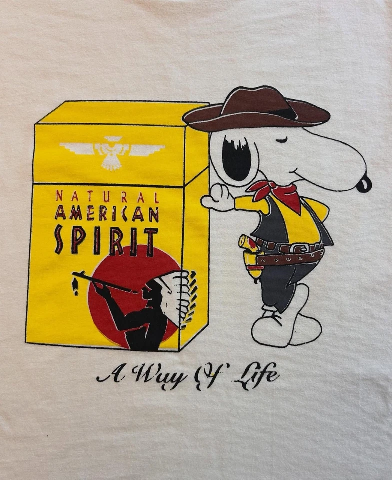 NATURAL AMERICAN SPIRIT CIGARETTE PACK X SN00PY FUNNY  T-SHIRT S-5XL - Image 3 of 4