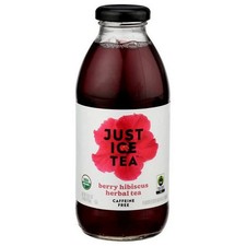 Thé Herbal Bio Baie Hibiscus 16 Oz (Caisse De 12) Par Just Ice Tea