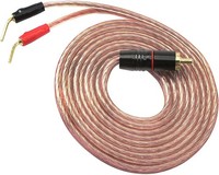 Cinch-Kabel Lautsprecherkabel 2M Mit Bananenstecker Hifi Vergoldet