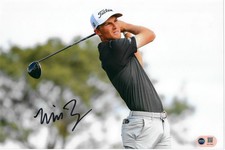WILL ZALATORIS SIGNED 12X8 PGA TOUR GOLF PHOTO (ACG CERT AG17087)