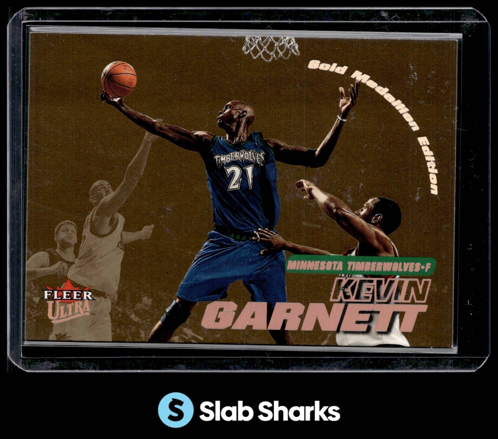 2000 FLEER ULTRA #185G KEVIN GARNETT GOLD MEDALLION