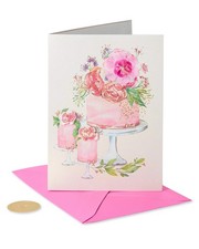 Papyrus Extraordinary Woman Birthday Card Floral Design With Embellishments