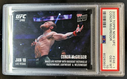 2020 Topps Now UFC Conor McGregor UFC 246 History #246-1 PSA 10 GEM MINT