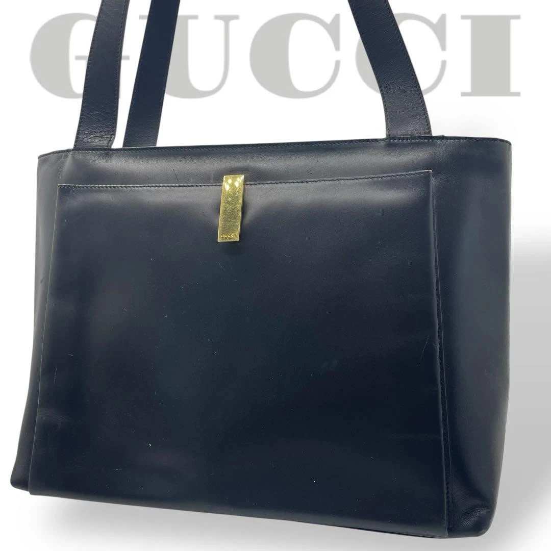 Gucci sac fourre tout cuir noir créateur sac à main accessoire luxe sac à main élégant