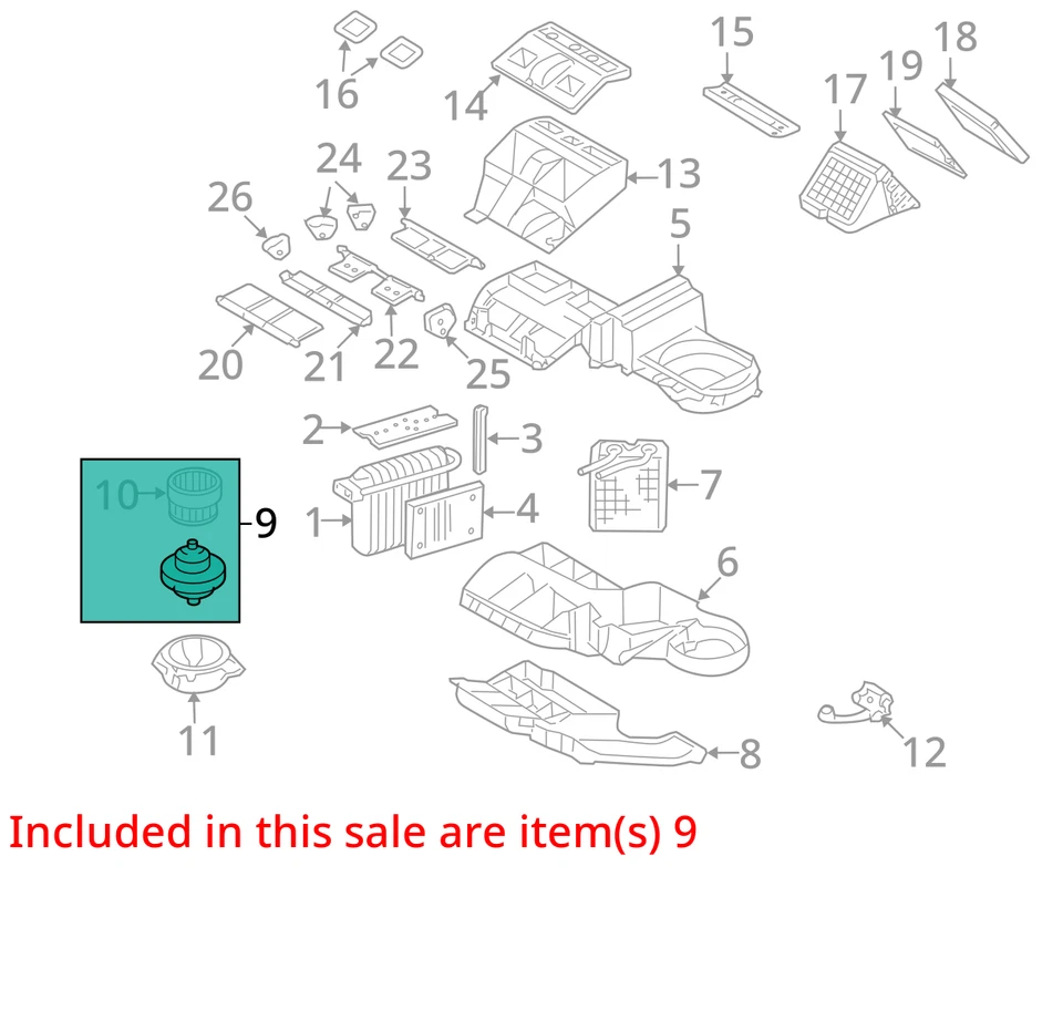 Saab 9-7x 2006 calefacción aire acondicionado motor fabricante de equipos originales 153 k millas - LKQ408979967 Foto 4 de 4