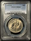 1945-D Walking Liberty Half Dollar PCGS MS64